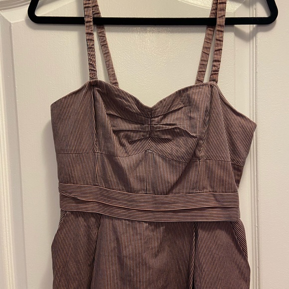 Wilfred pink/navy fitted adjustable dress - Picture 3 of 5